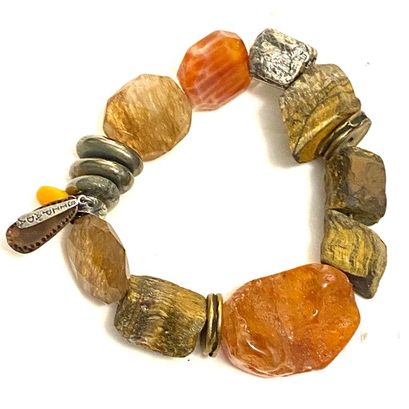 SILPADA HEAT WAVE Chunky Stone Bracelet 925